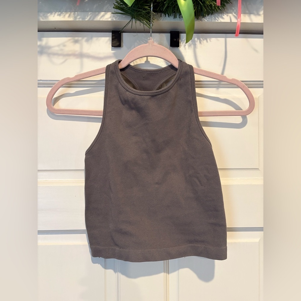 Intimately Free People Charcoal Gray Racerback Tank XS/S